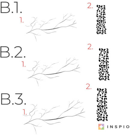 Stickers muraux - Branche avec des feuilles