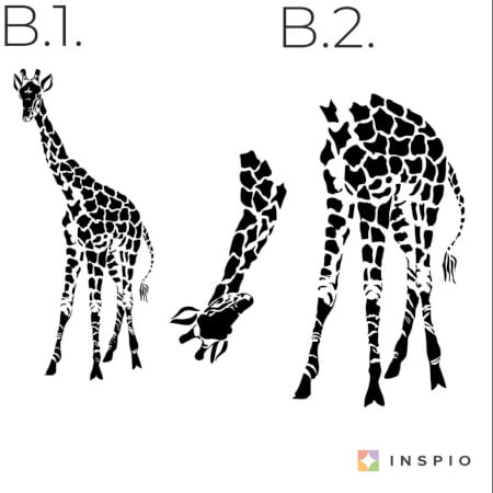 Stickers muraux - La girafe